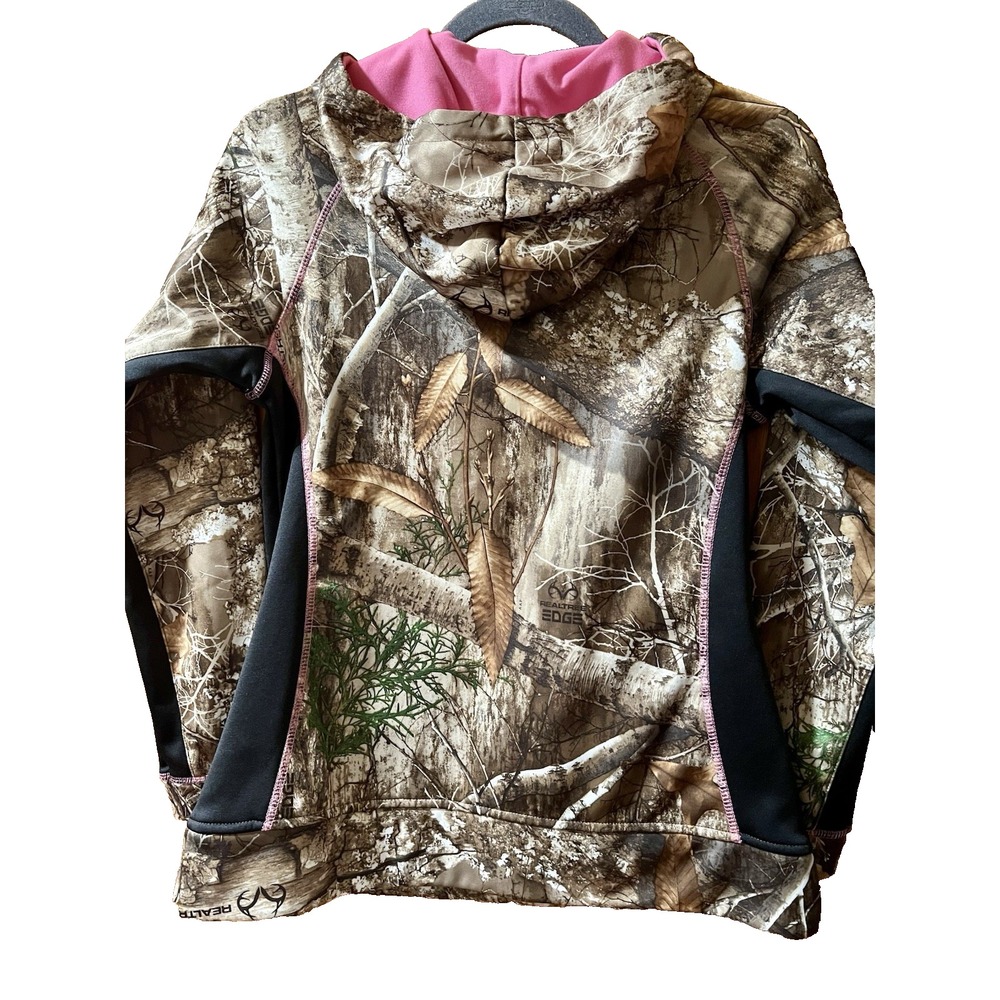 Gamehide Realtree Edge Camo Hunting Fleece Hoodie Pullover Pink Women Small NWOT